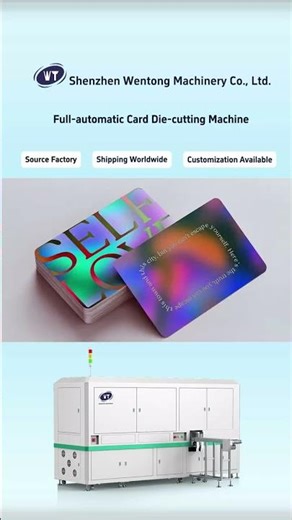 Full Automatic Punching Cards Die Cutting Machine
