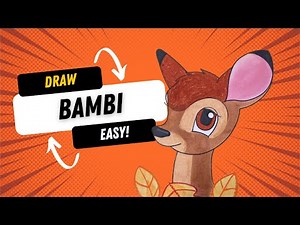 B is for Bambi: Step-by-Step Bambi Drawing Tutorial for Kids!