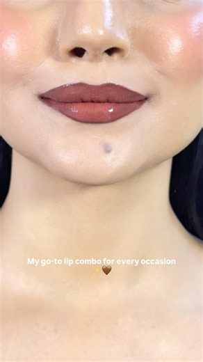 My Go To Lip Combo For Every Occasion 🤎✨🤌🏻 #lipcombo #makeup #shorts