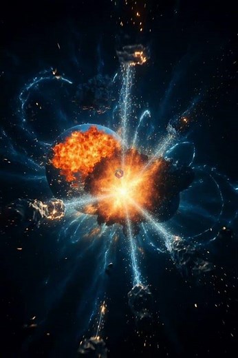 Cosmic Destruction: Neptune vs Pluto in Deep Space!