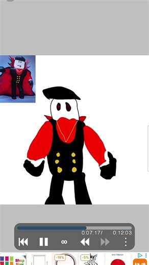 I draw my avatar in roblox :3 #dandysworld #cosmo #vampire #roblox #drawing #art