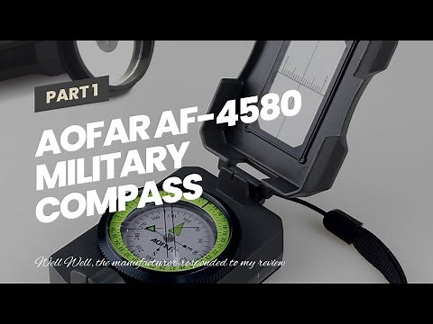 AOFAR AF-4580 Military Compass Lensatic Sighting Navigation, Waterproof and Shakeproof with Map...