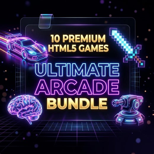 10 Browser Games Bundle | No Install Arcade Pack | HTML5 Game Collection | Digital Download - Etsy