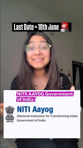NITI AAYOG INVITING FOR INTERNSHIP| UG, PG, PhD Can Apply| Apply Link In Description|