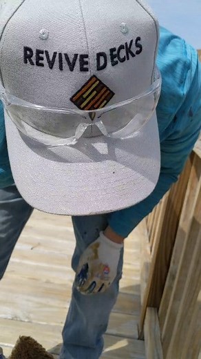 Staining with a semi-transparent oil base stain | Revive Home Tips