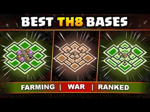 ULTIMATE TH8 Bases 2026 🏆 War, Farming, Ranked Base (Unbeatable Layouts!)