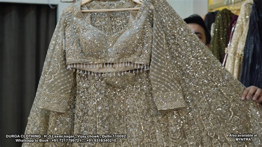 DURGA CLOTHING | Lehenga | Saree | Indo western | Gown on Instagram: "durga clothing single day sale book fast"