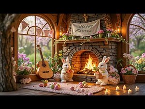 Easter Bunny Retreat 🐰🌸 Soft Piano Music & Cozy Spring Ambience for Relaxation & Peaceful Moments