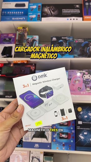 🔋Cargador Magnético Inalámbrico 3 en 1 Carga tu celular, smartwatch y audífonos al mismo tiempo con este práctico cargador inalámbrico. Diseño magnético, moderno y compacto, ideal para tu escritorio o mesa de noche 🌒 Olvídate del desorden de cables y mantén todo siempre cargado de forma rápida y segura🙂‍↔️ ✅Carga 3 dispositivos a la vez ✅Tenoñogioa Inalámbrica y magnética ✅Diseño elegante y portátil ✅Ideal para casa u oficina 📦Incluye cable 🛒¡Disponible Ahora! 📲77361968 #cargador #inalambr