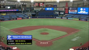 Two games to finish off 2021 PG National Showcase at Tropicana Field. WATCH LIVE: https://bit.ly/3h9qNch | Perfect Game USA