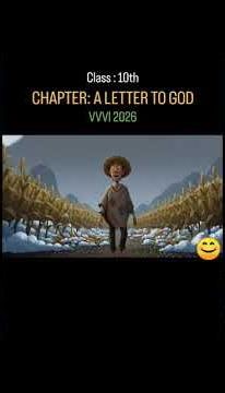A Letter to God | Class 10 English | Full Story Explained with Cartoon style Class 10 #ncert