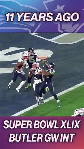 11 years ago, Butler INT at the goal line! Malcom Butler makes the game-saving INT vs the Seattle Seahawks in Super Bowl XLIX for the Patriots to win their 4th Super Bowl in franchise history. Next Sunday? The Rematch #superbowl #nfl #sports #seahawks #patriots