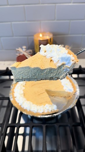 Saw this. Tried it. LOVED it! The easiest, creamiest, pumpkin marshmallow pie! This one is definitely staying on our favorite fall desserts list! 🎃 🥧 ~Ingredients (serves 8) ~12 oz bag of big marshmallows OR 6 cups miniature marshmallows ~1 cup pumpkin purée ~1 teaspoon cinnamon ~1/2 teaspoon pumpkin pie spice ~1/2 teaspoon salt ~8 oz container cool whip ~6 oz premade graham cracker crust In a medium size skillet, add the marshmallows and pumpkin purée. Melt on low heat, stirring constantly, u