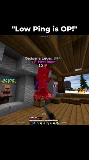 Bedwars Low Ping Moment