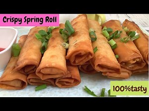 Crispy Spring Roll | Restaurant Style Crispy Spring Roll Recipe |