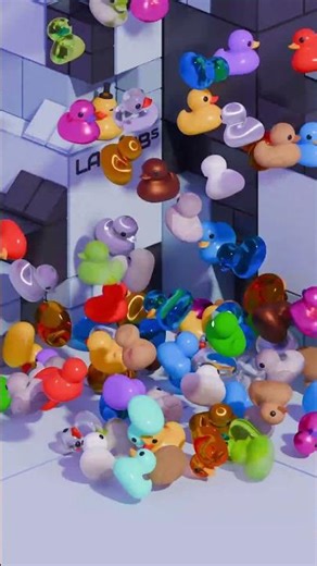 Satisfying Duck Box Loop #satisfying #loop #blender3d #3dart #animation #blenderanimation