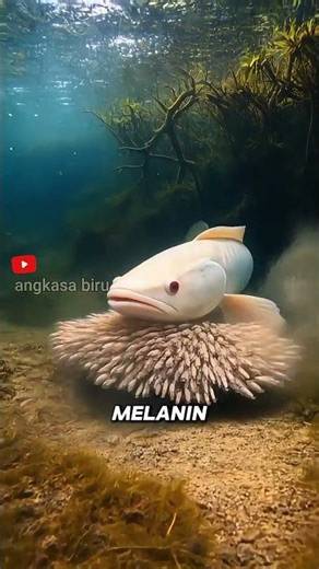 Rare Albino Snakehead Fish & Eels! #animalfacts #albinofish #shorts