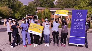 For the past two years, the students of Emory's Outbreak Response Team have helped administer COVID-19 tests and vaccinations throughout Georgia. Four students who earned their MPH in epidemiology this past Saturday join the team’s leader Dr. Jodie Guest to reflect on how the experience enhanced their understanding of public health outreach and changed their career goals. | Emory University