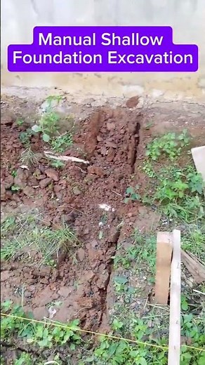 Shallow Foundation Excavation Process #build #contruction