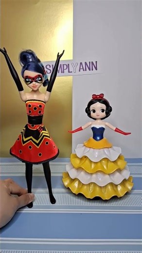 Amazing transforming Snow white and miraculous ladybug 🐞