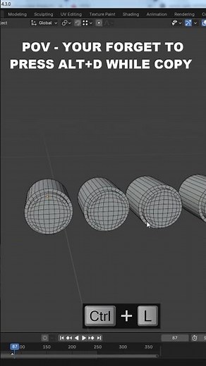 How to link object data in blender