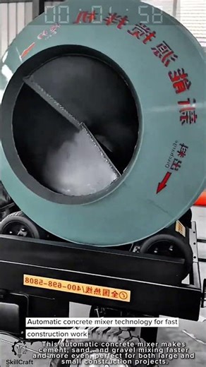 Automatic concrete mixer technology for fast construction work