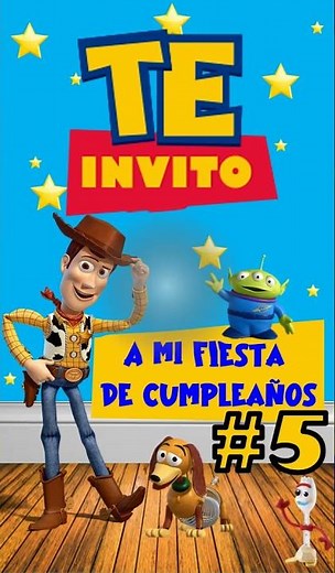 Video invitación de Toy Story