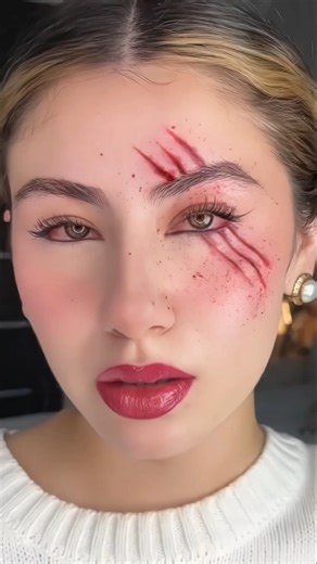 makeup hack bloody eyes and a little splash ❤️‍🔥 #makeuphacks #makeuphack #hacks #hack
