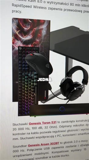 🎮 Pełne stanowisko gamingowe od @Genesis.Gaming 🕹 do wygrania! To tylko jedna z nagród w plebiscycie ITHardware Select. W zestawie znajdziesz: – Fotel Genesis Nitro 800 – Biurko Genesis Holm Modular 140 – Klawiaturę Genesis Thor 404 Outemu Peach Silent – Mysz Genesis Zircon XIII Custom Wireless – Słuchawki Genesis Toron 531 – Soundbar Genesis Arsen 302BT – Stojak Genesis Thulium 100 – Podkładkę Genesis Carbon 500 Maxi Lava G2 – Plecak Genesis Pallad 200 Aby wziąć udział, wystarczy: zagłosować 