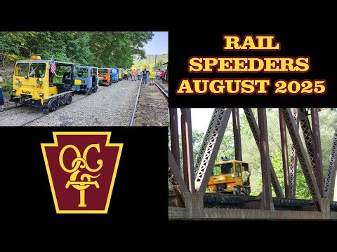 Rail Speeders on the Oil Creek & Titusville Railroad August 2025
