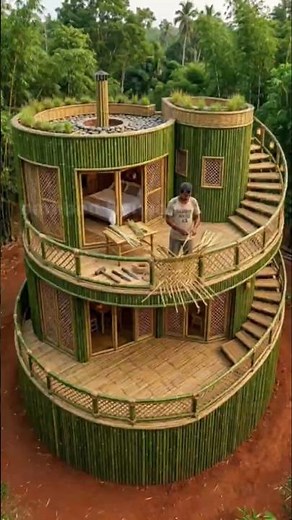 Full Bamboo House Build in the Jungl