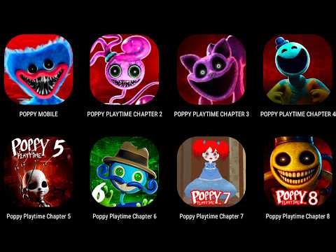 Poppy Playtime Chapter 1, 2, 3, 4, 5, 6, 7, 8 Mobile - Full GAMEPLAY Ending & Bosses!