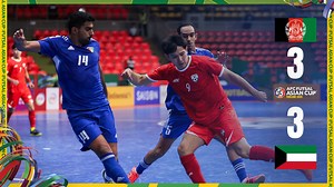 91K views · 2.3K reactions |  HIGHLIGHTS |  Afghanistan 3️⃣-3️⃣ Kuwait   Afghanistan pick up their first point after a 6-goal thriller in Group D! Match Report  bit.ly/4aK4djs #ACFutsal2024 | #AFGvKUW | AFC Asian Cup | Facebook