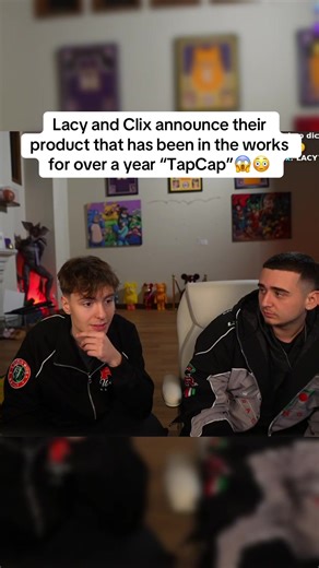 Lacy and Clix announce their product that has been in the works for over a year “TapCap”😱😳#fyp #viral #lacy #clix