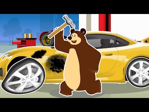 The Bear's Garage: Repairing the Race Car with a Crushed Front and Bent Wheel Rim | Garage 2