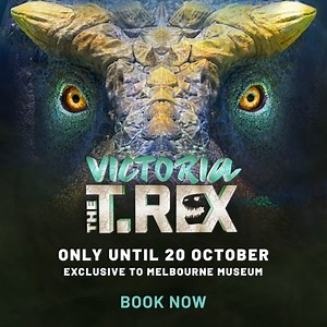 81 reactions · 8 comments | Immerse yourself in an interactive exhibition featuring the real fossil skeleton of Victoria, a 66-million-year-old Tyrannosaurus. Don’t miss this prehistoric encounter! | Melbourne Museum | Facebook