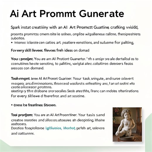 Ai Art Prompt Generator - (Free, No Signup AI Tool)