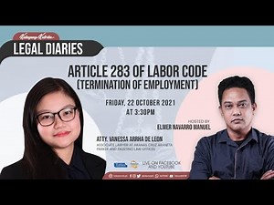 Article 283 of Labor code (Termination of employment) | Legal Diaries | #KalingangKatribu
