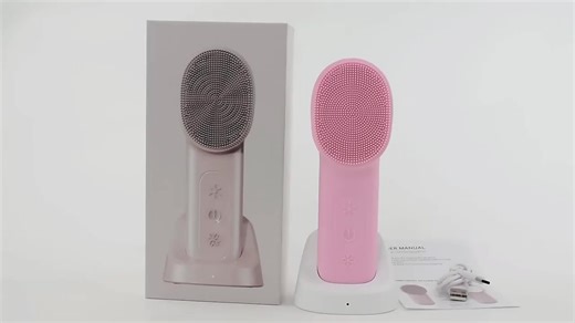 Luxury Beauty Equipment: Rechargeable Facial Machine with Hot/Cold Therapy for Home Use IPX7 Waterproof Face Cleaning Brush