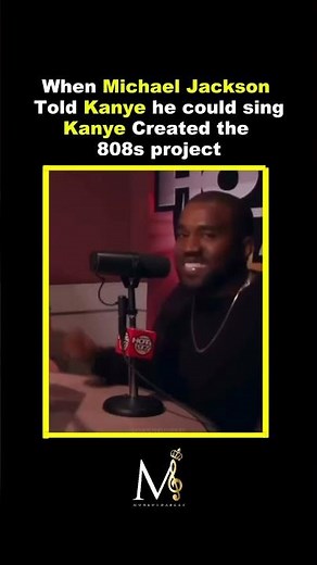 When Michael Jackson told Kanye he could sing, Kanye created the 808s project #moneondabeat #music
