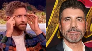 Calvin Harris mocks Simon Cowell on live TV for having cosmetic work