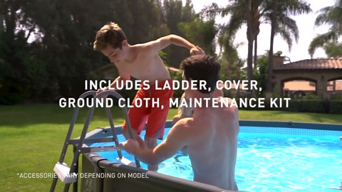 Intex 26373EH 32' x 16' x 52" Rectangular Ultra XTR Frame Swimming Pool w/ Pump