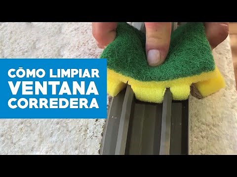 Cómo limpiar una ventana corredera