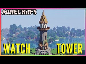 How to Build a Watchtower |Easy Tutorial| MINECRAFT