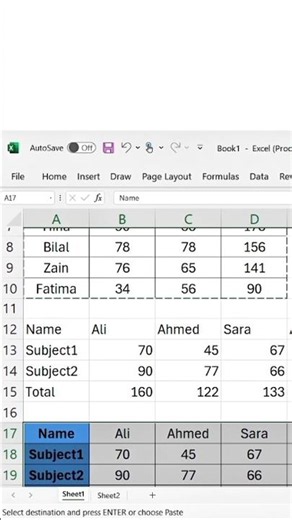 New Excel Trick Convert Rows into Columns | Transpose formula Excel | Paste Special