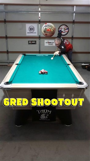 Insane 6 Red Pool Shootout Speed Run #shorts #8ballpool #snooker