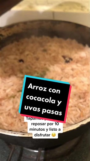 Receta de Arroz con Coca Cola y Uvas Pasas | Cocina Colombiana