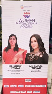 160K views · 3.2K reactions | Presented awards to trailblazing women who are redefining digital innovation, creative excellence, and media influence at the Digital, Media & Creative Economy summit organised by exchange4media , #delhi . Also , had a wonderful dialogue with the very dynamic & intelligent Megha Prasad ! #women #womeninmedia #inspiration | Amruta Fadnavis | Facebook