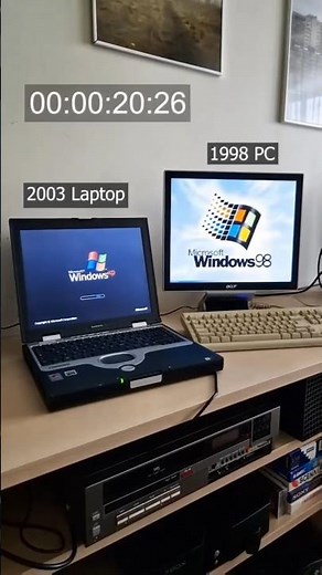 Windows XP vs Windows 98 – The Ultimate Retro Battle!#WindowsXP #Windows98 #RetroTech