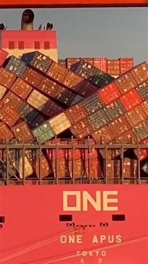 Lloyd's Maritime Institute on Instagram: "🚢 The ONE Apus Incident 🌊 The ONE Apus container ship encountered a powerful storm in the Pacific Ocean, resulting in the loss of over 1,800 containers — one of the most dramatic container losses in modern shipping history. This incident serves as a stark reminder of the challenges faced by seafarers and the importance of cargo securing and weather route planning in maritime operations. 📸 Source: ship_spotting 🌐 Visit our website: www.lloydmaritime.c